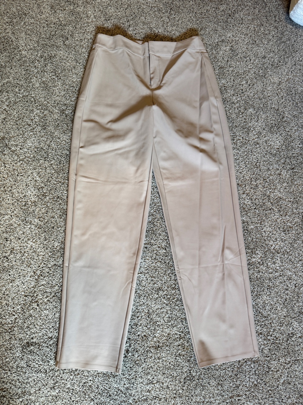 Athleta Stellar Trouser Pants Beige Taupe Size 10 Tall